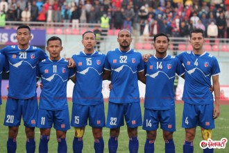 पहिलो हाफमा नेपाल १-० ले पछाडी